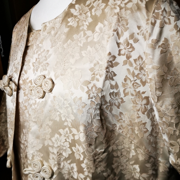 Gorgeous handmade 1940s or 50s brocade set - Picture 3 of 9